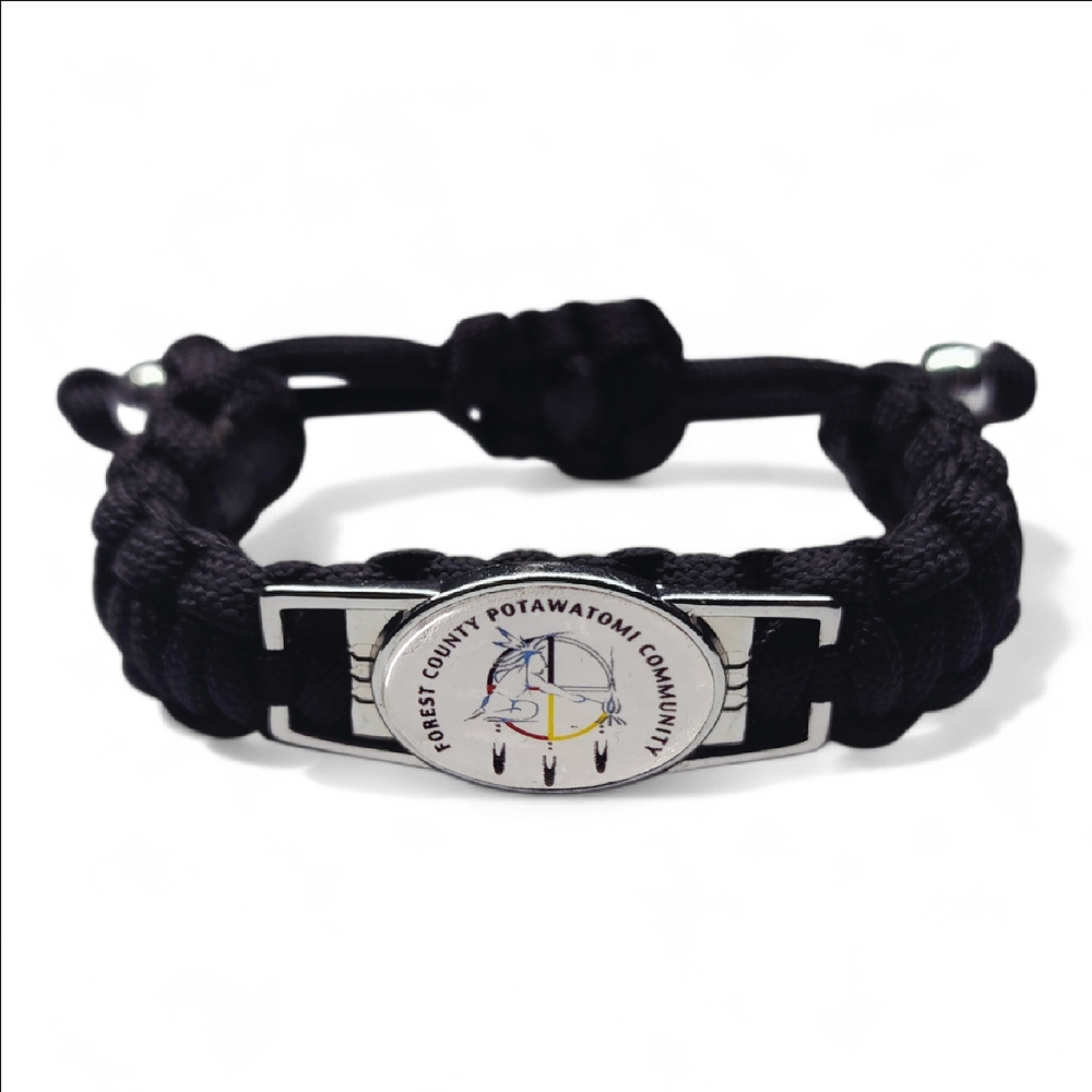 Forest County Potawatomi Community, Wisconsin Flag Adjustable Charm Bracelet